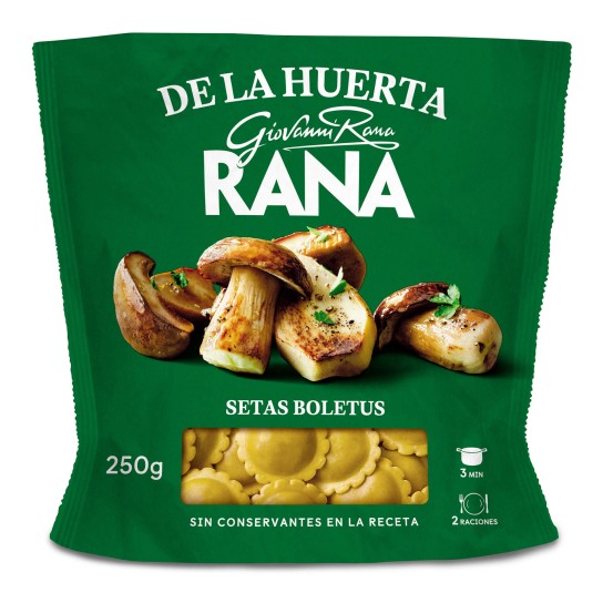 Massa Ravioli Cogumelos Fresca Rana 8x250 g