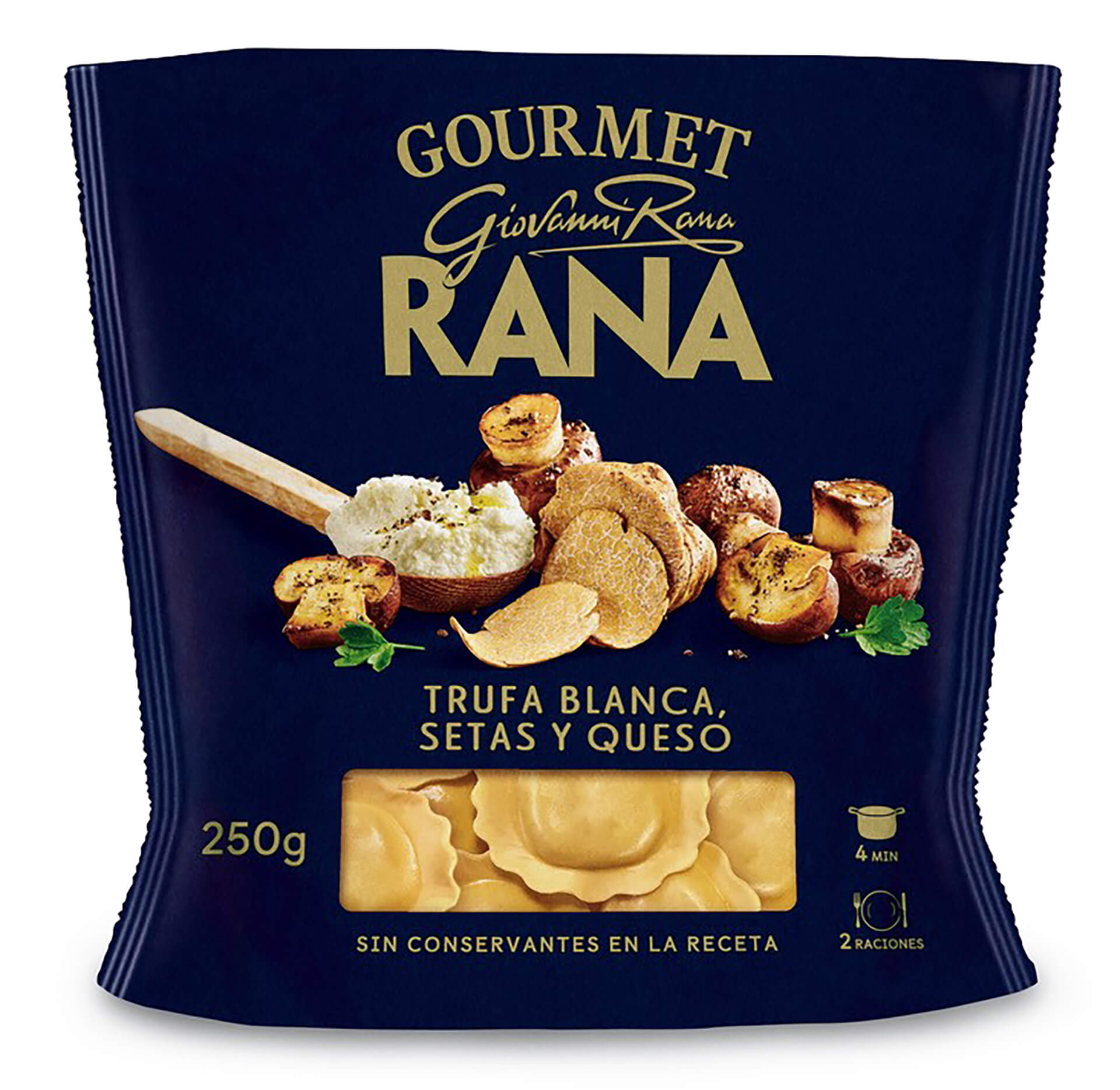 Massa Ravioli Trufa/Cogumelos/Queijo Fresco Rana 8x250 g Massa Ravioli Trufa/Cogumelos/Queijo Fresco Rana 8x250 g