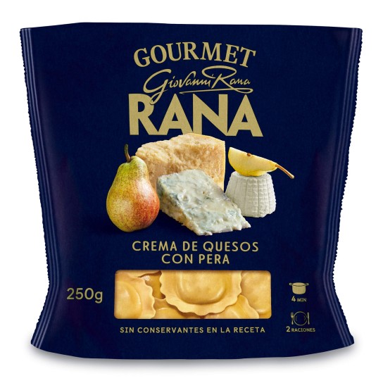 Massa Ravioli Pra/Queijo Fresca Rana 8x250 g