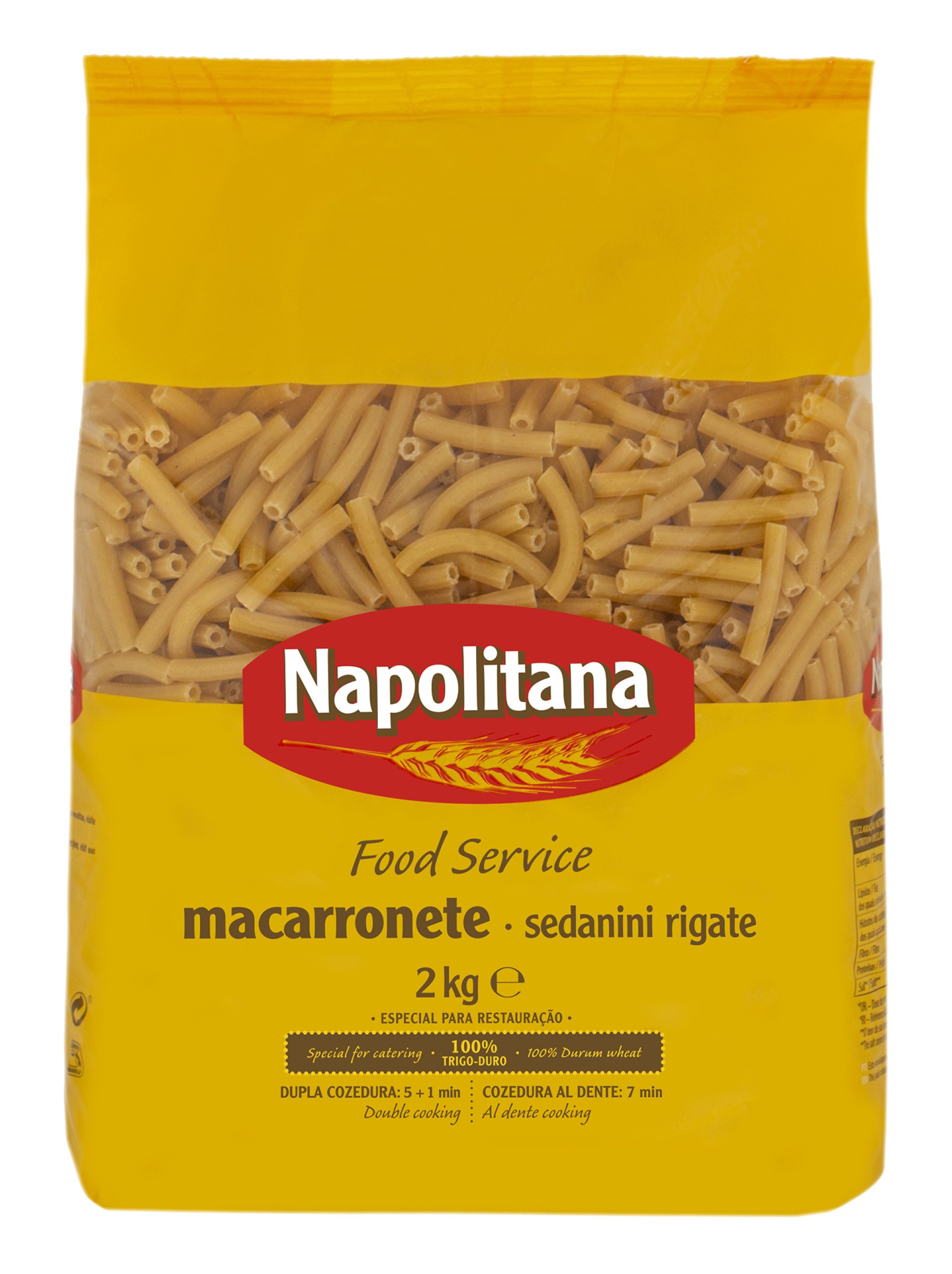 Massa Macarronete Napolitana 6x2 kg