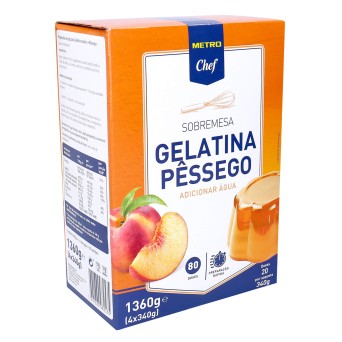 Gelatina Pssego METRO Chef 4x340 g