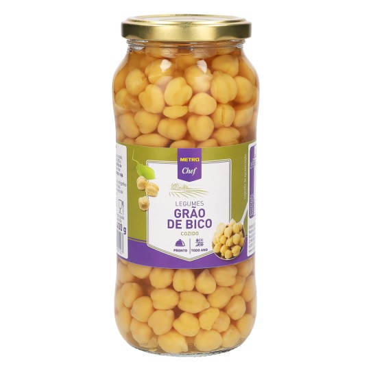 Gro de Bico Frasco METRO Chef 12x540 g