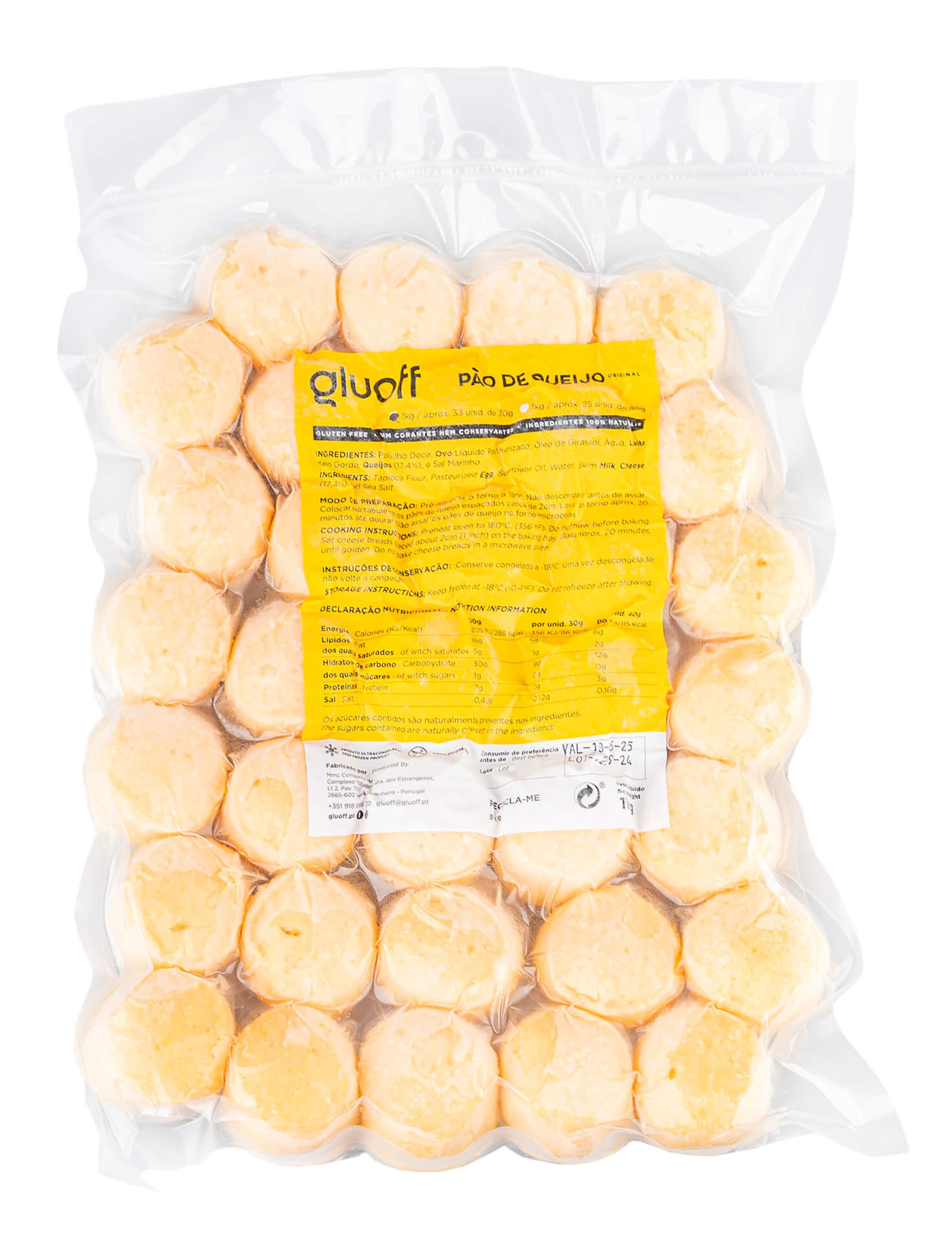 P�o de Queijo Congelado 5x1 kg