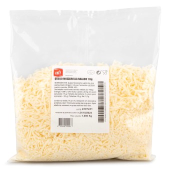 Queijo Mozzarella Ralado Uli 1 kg