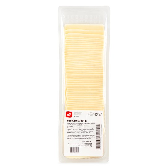 Queijo Edam Fatiado Uli 1 kg