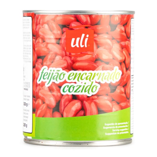 Feijo Encarnado Cozido Uli 12x820 g