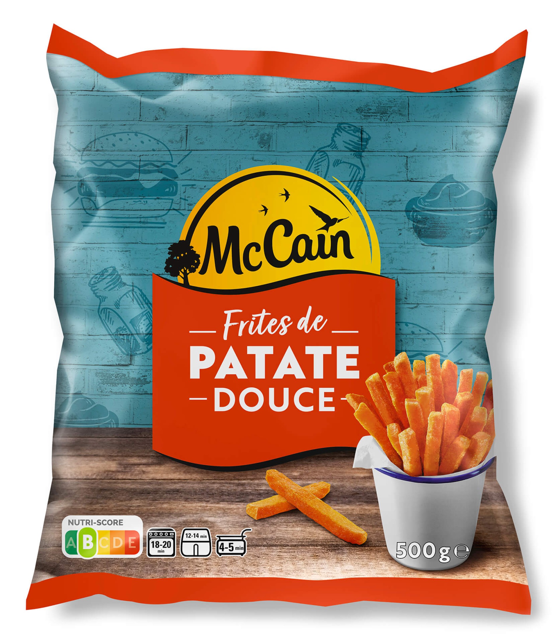 Batata Doce Palito Congelada McCain 10x500 g