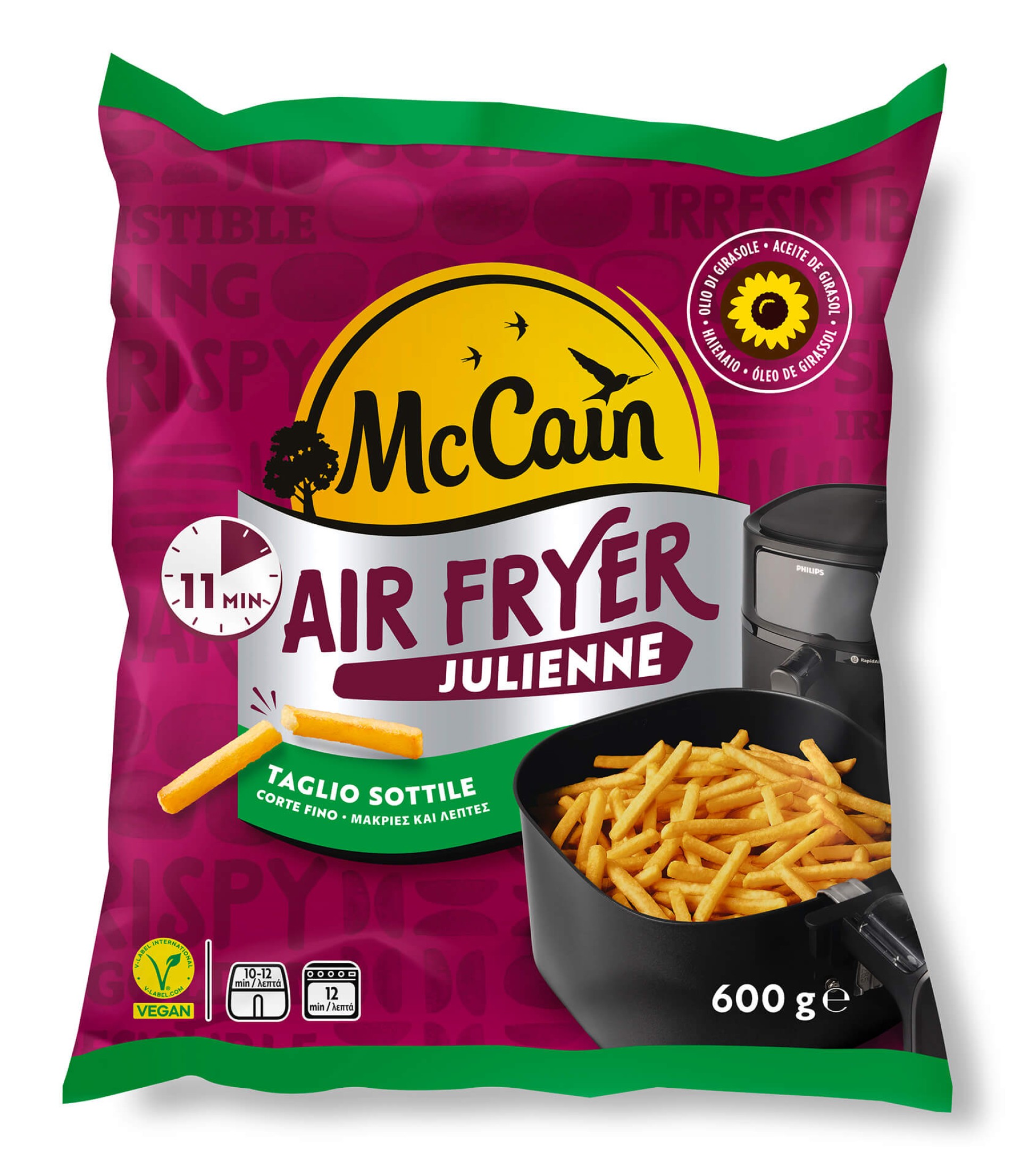 Batata Forno Julienne Congelada 12x600 g