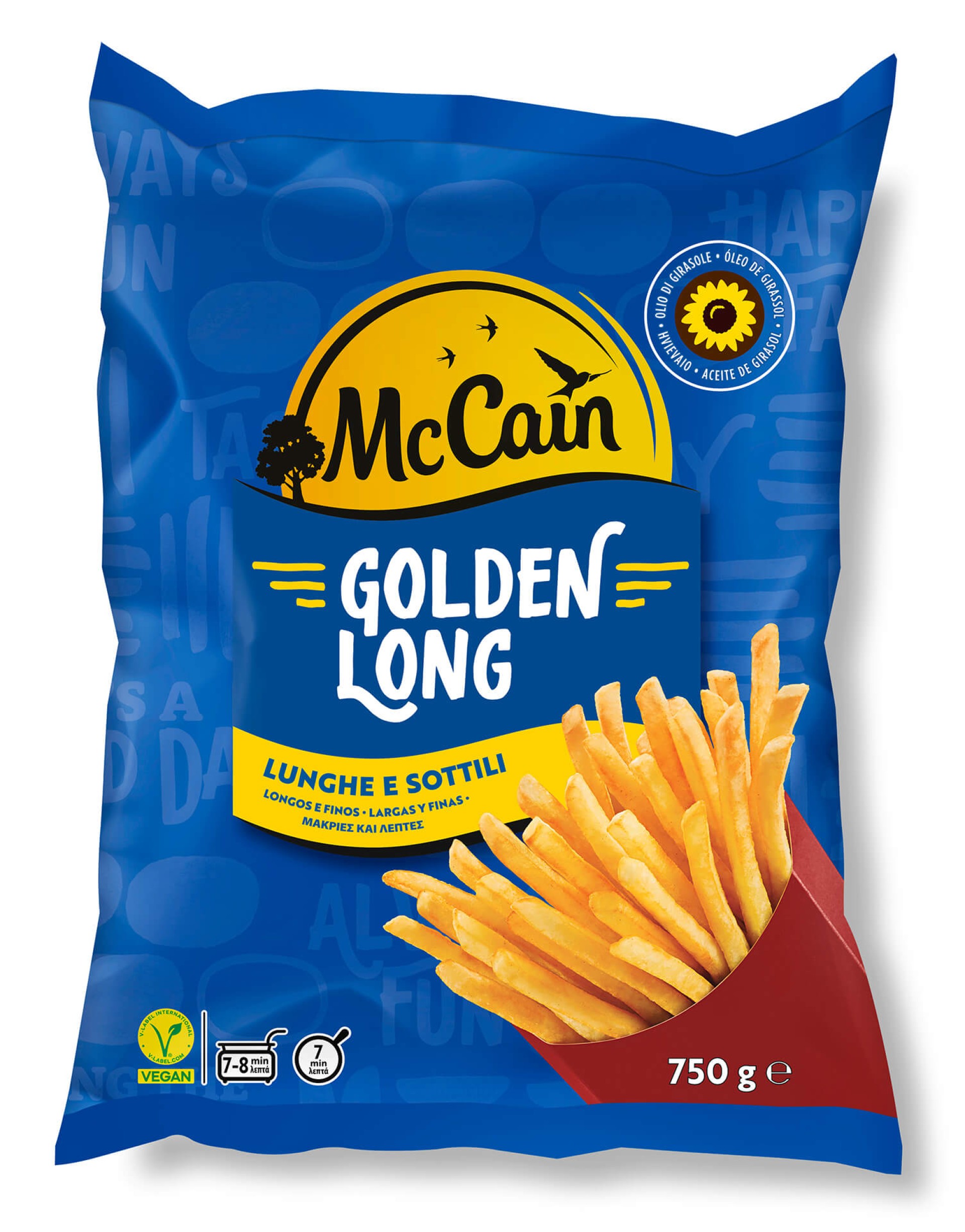 Batata Golden Long Congelada McCain 12x750 g Batata Golden Long Congelada McCain 12x750 g
