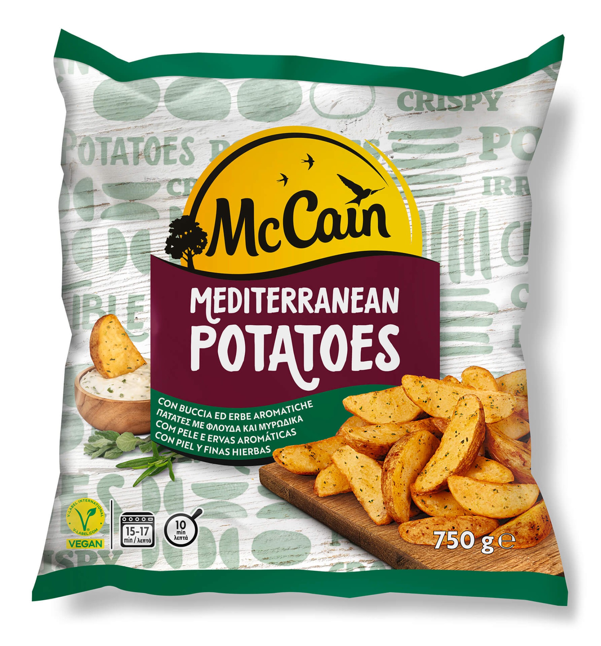 Batata Mediterrânea Congelada McCain 12x750 g Batata Mediterrânea Congelada McCain 12x750 g