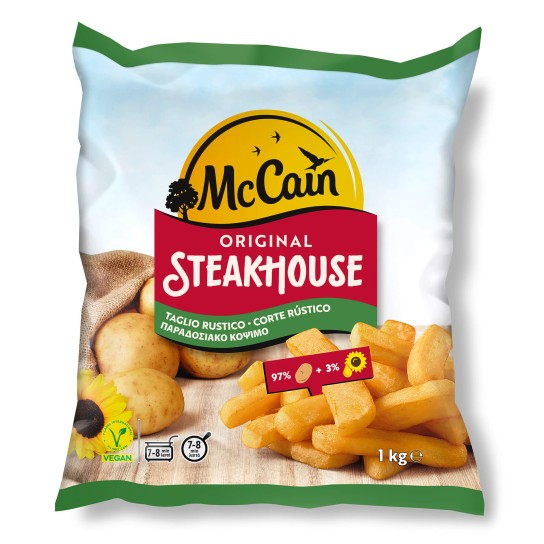 Batata Steakhouse Congelada McCain10x1 kg