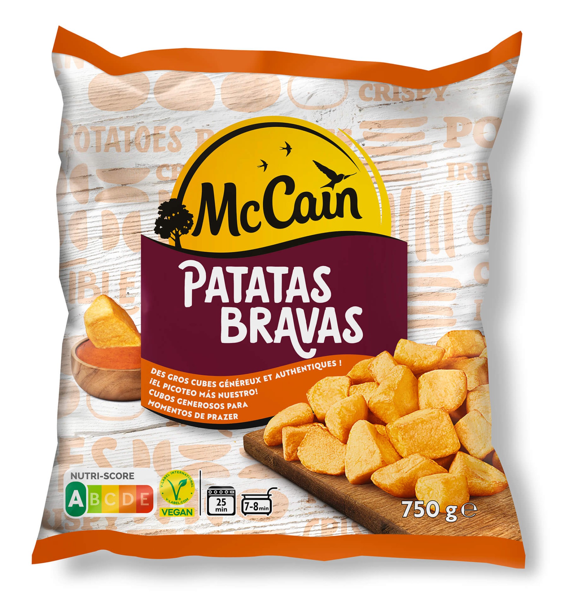 Batata Bravas Cubos Congelada McCain 12x750 g
