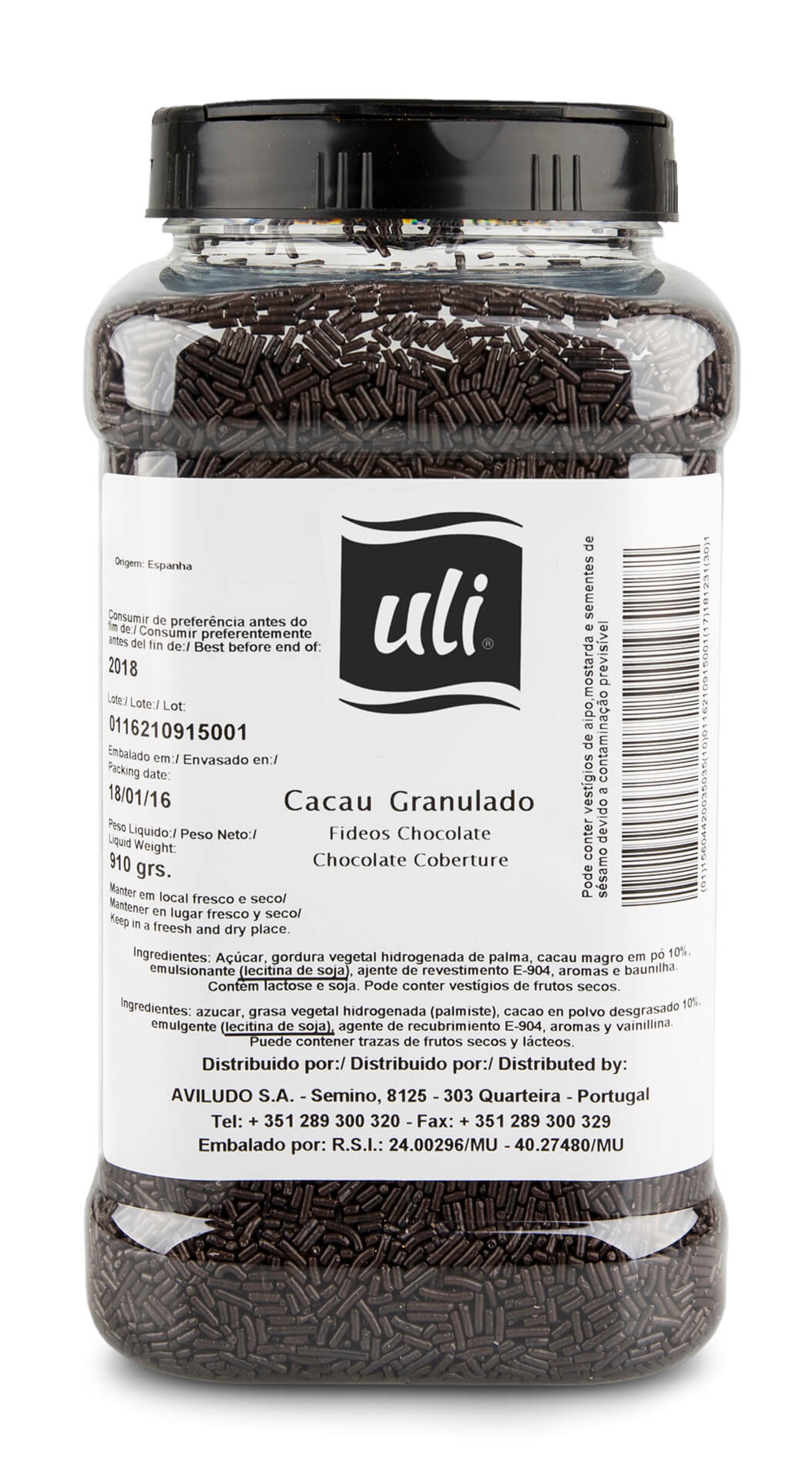 Granulado Cacau Uli 910 g Granulado Cacau Uli 910 g