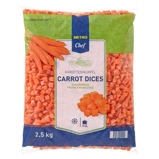 Cenoura Cubos Congelada METRO Chef 4x2,5 kg