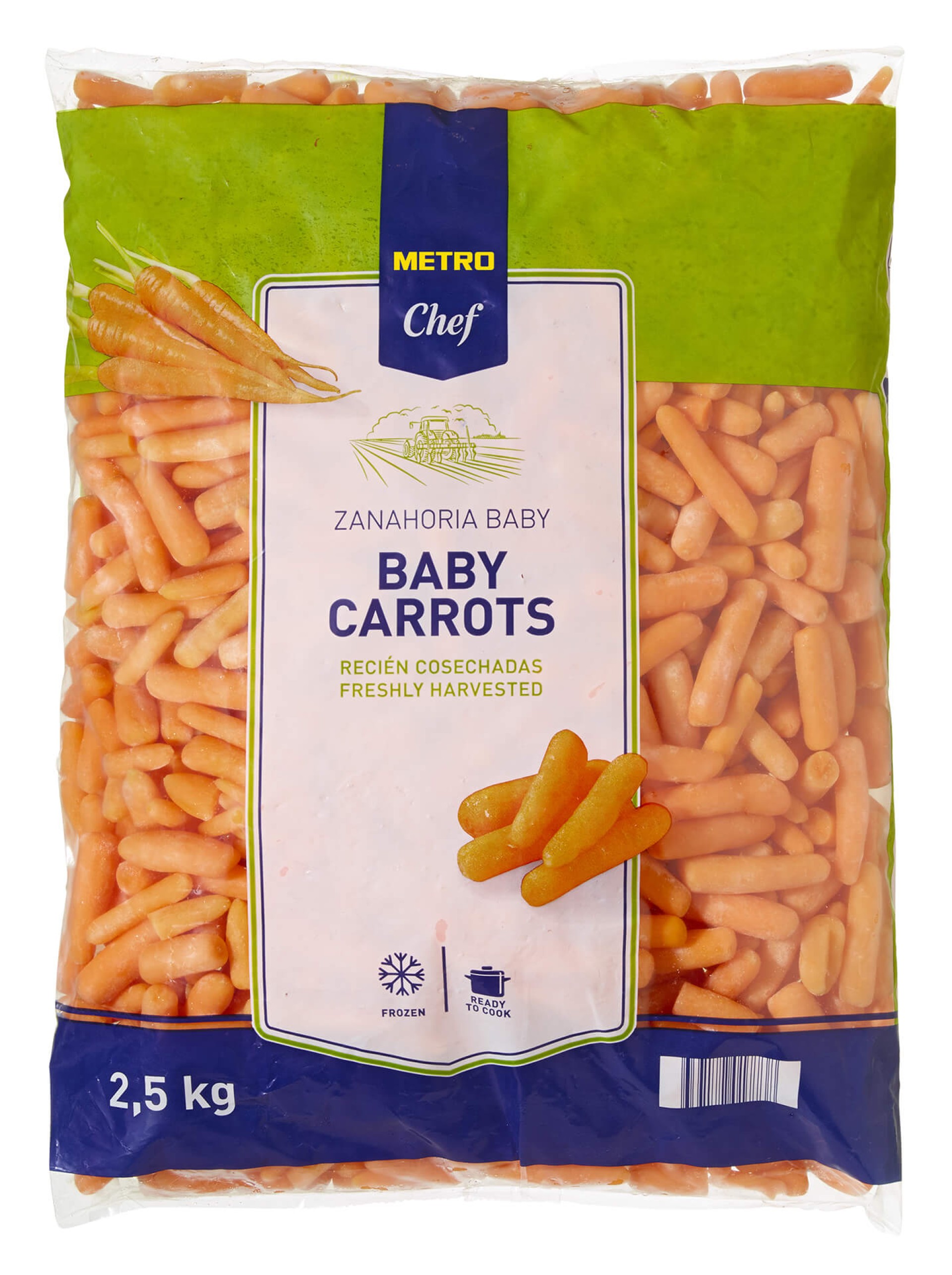 Cenoura Baby Congelada METRO Chef 4x2,5 kg