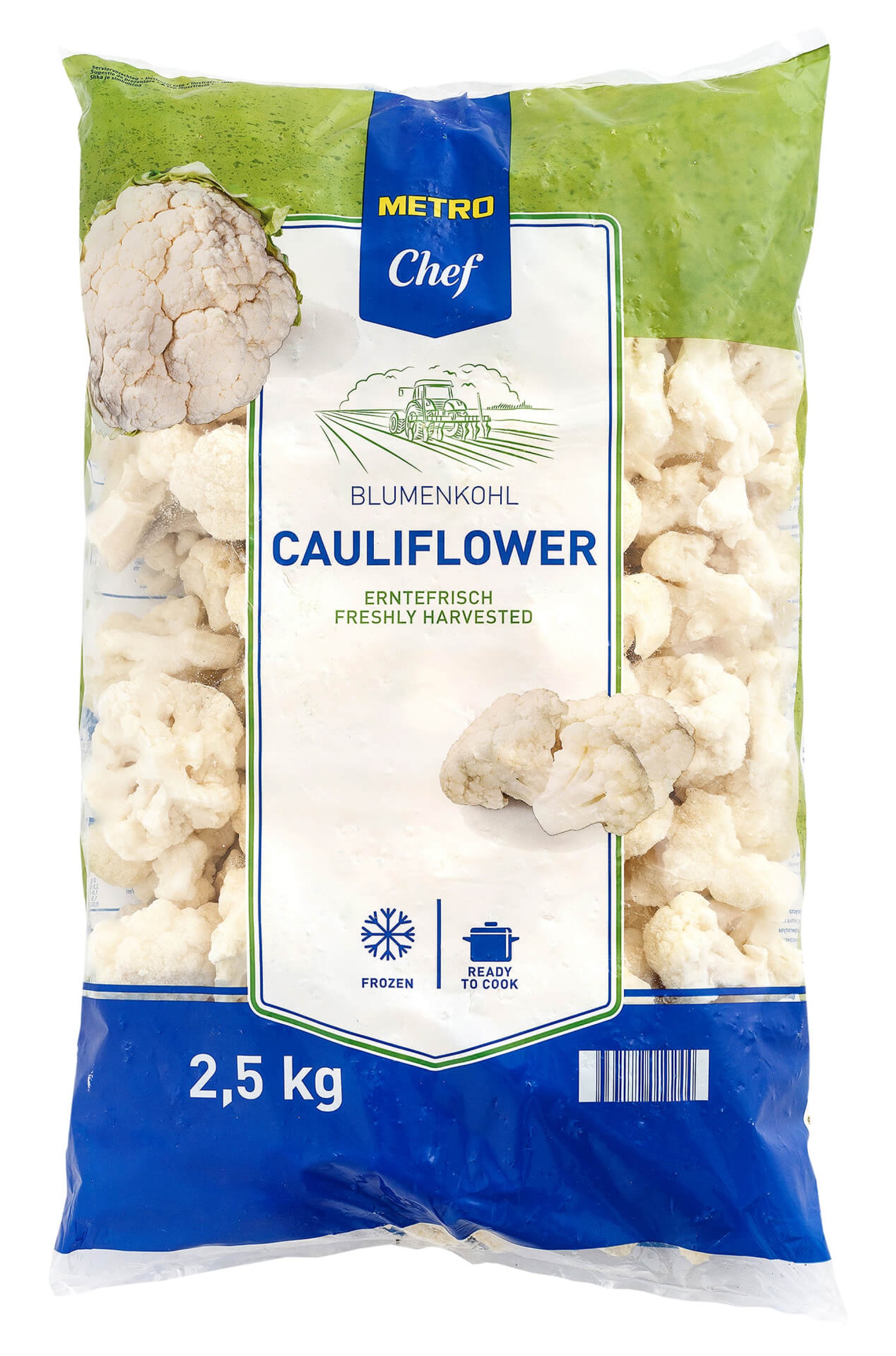 Couve Flor 40/60 Congelada METRO Chef 4x2,5 kg