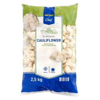 Couve Flor 40/60 Congelada METRO Chef 4x2,5 kg