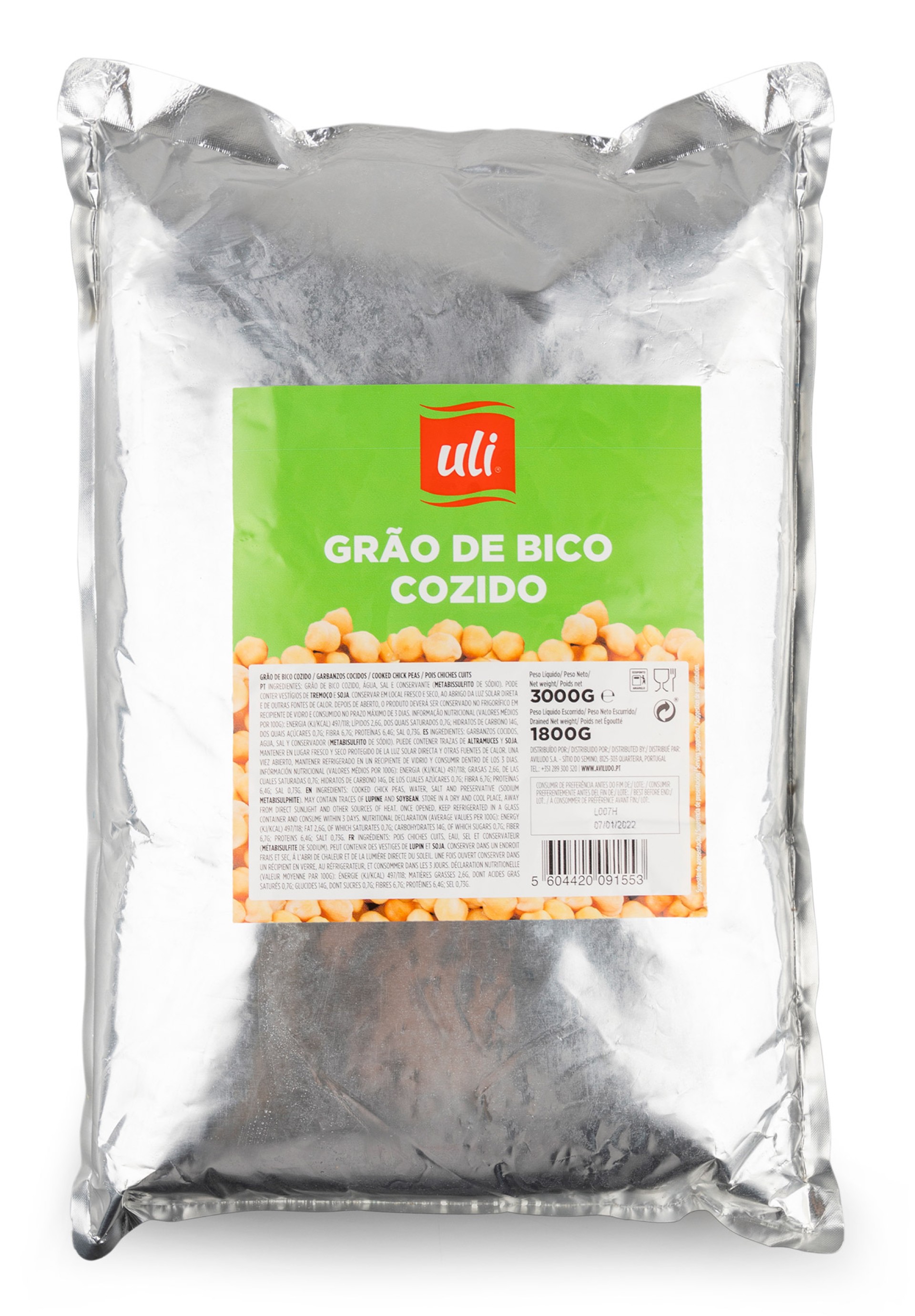Gr�o Cozido Uli 5x3 kg