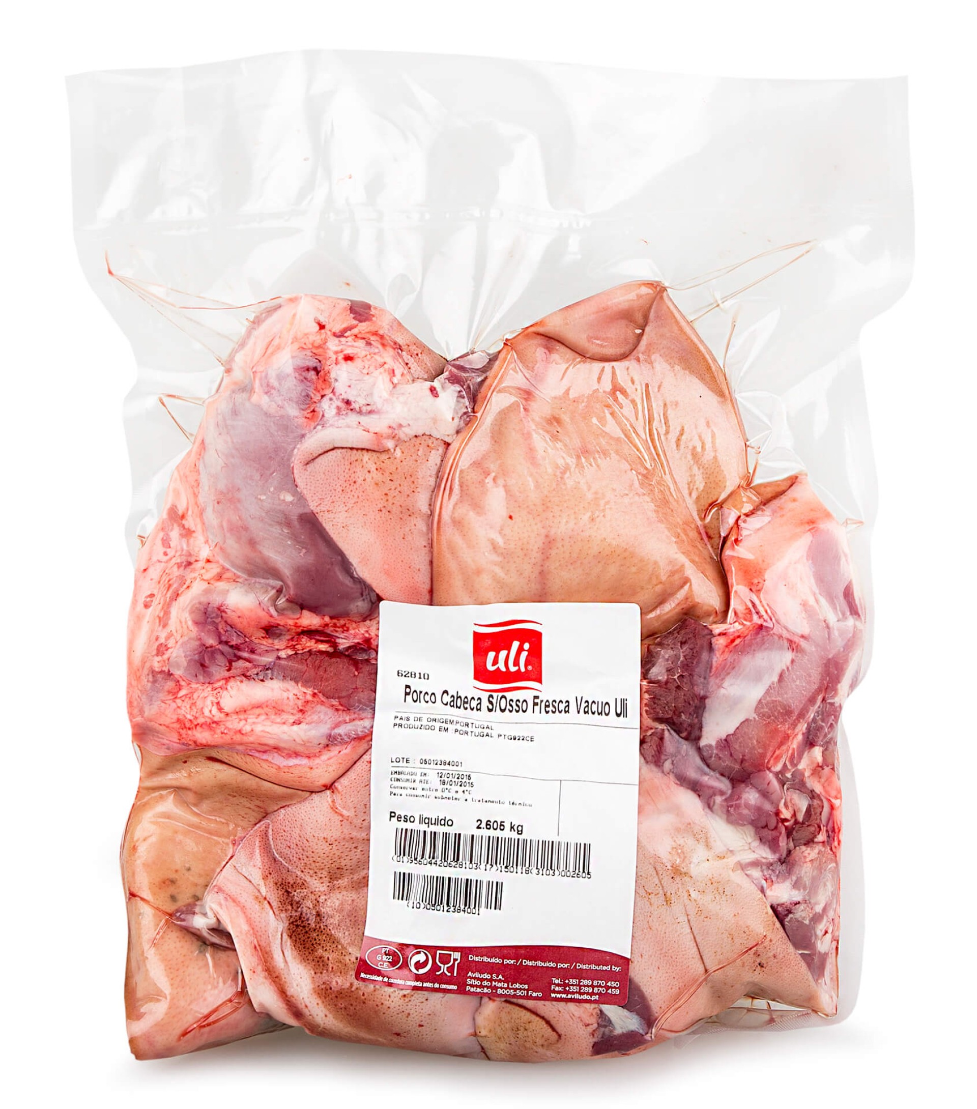 Porco Cabeça s/ Osso Fresca Vácuo Porco Cabeça s/ Osso Fresca Vácuo