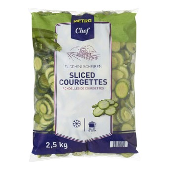 Courgette Rodelas Congeladas METRO Chef 4x2,5 kg