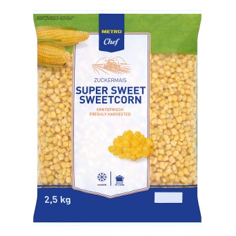 Milho Super Doce Congelado METRO Chef 4x2,5 kg