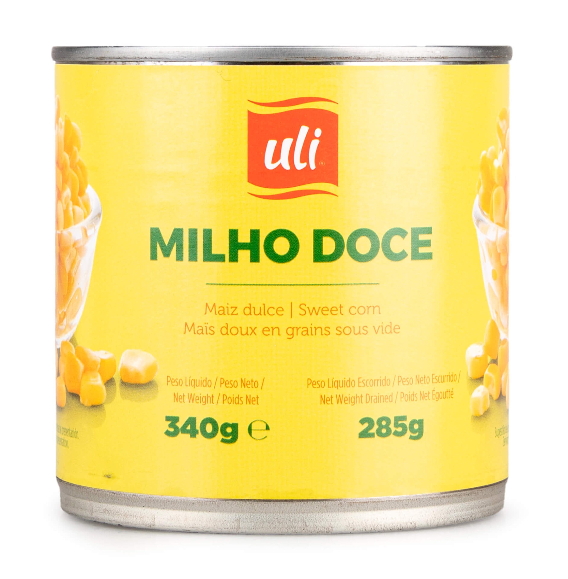 Milho Doce Grão Uli Lata 12x340 g Milho Doce Grão Uli Lata 12x340 g