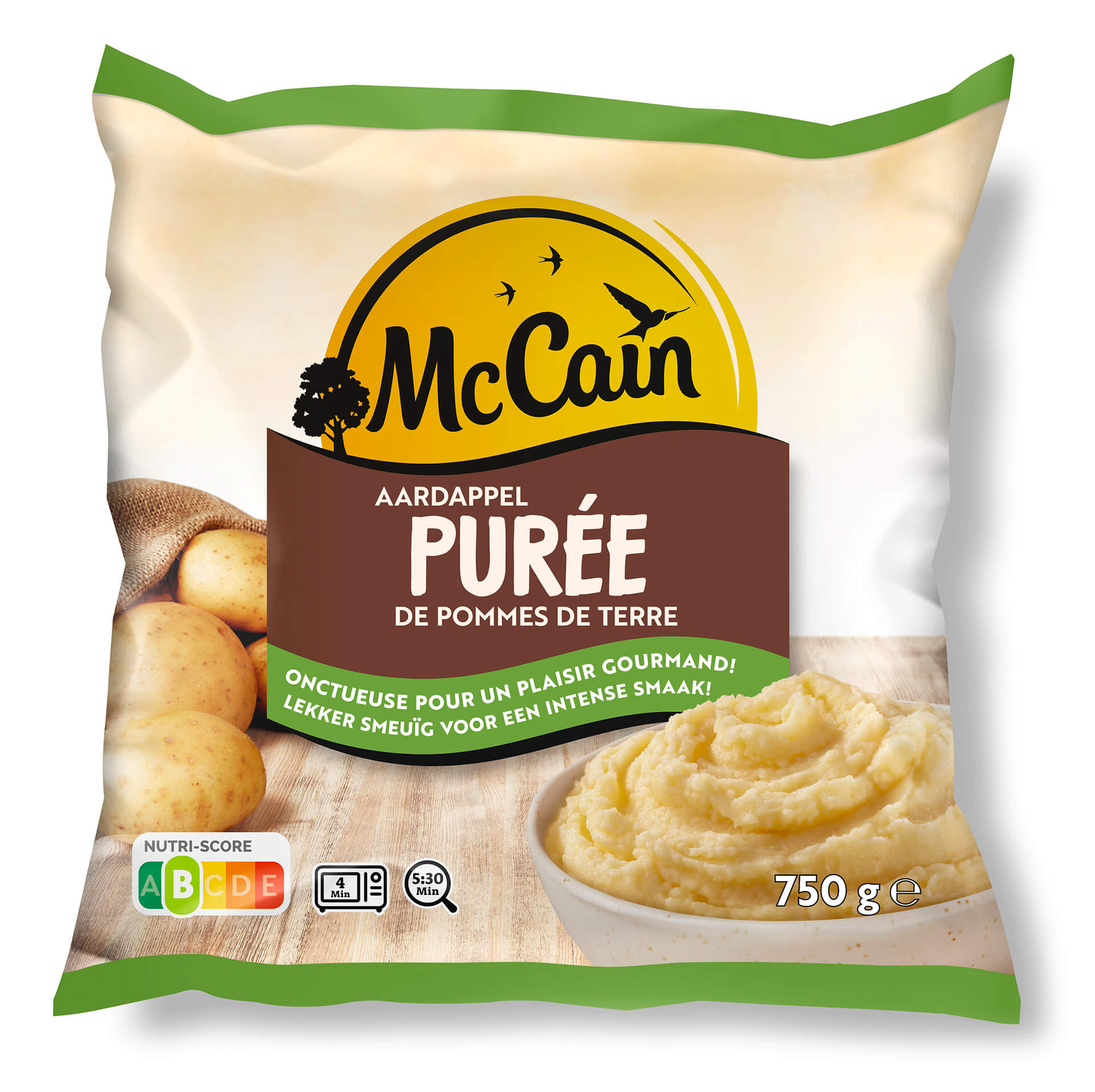Pur� Batata Congelado McCain 12x750 g