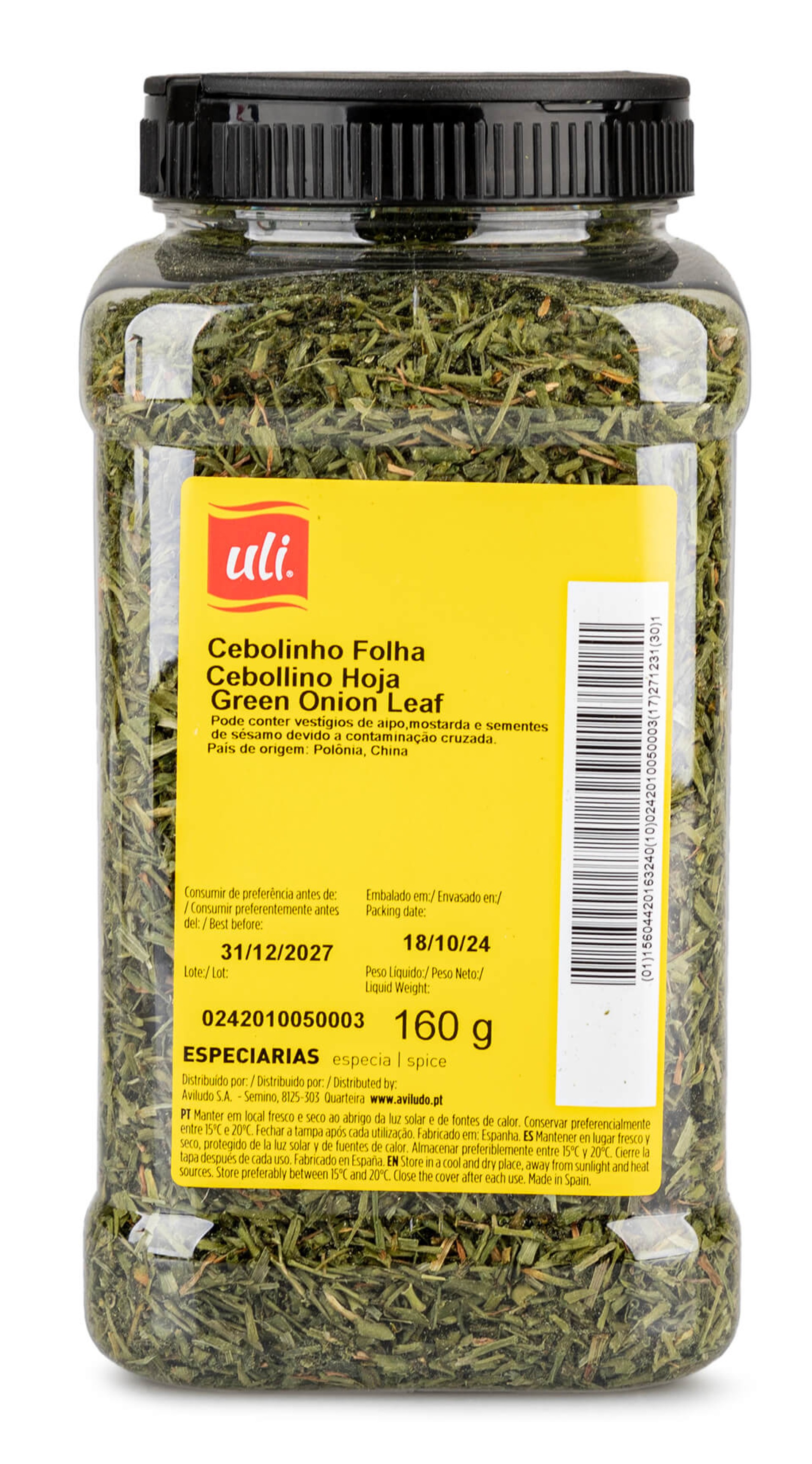 Cebolinho Folha Uli Pet 160 g Cebolinho Folha Uli Pet 160 g