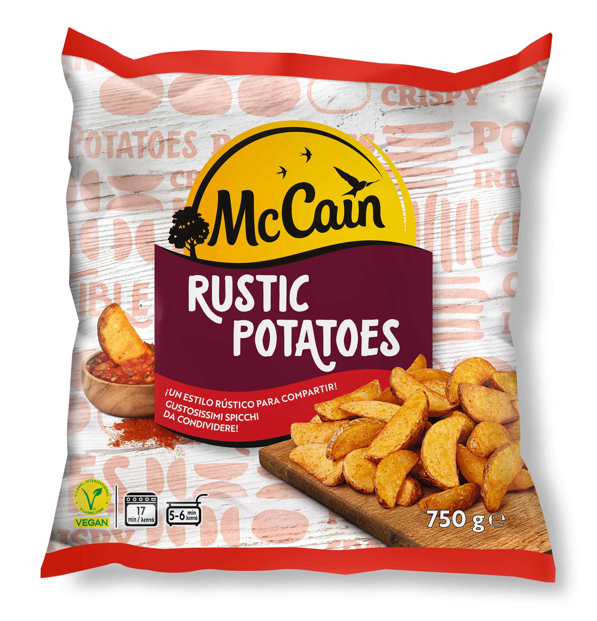 Batata Gomos Rustic Congelada McCain 12x750 g