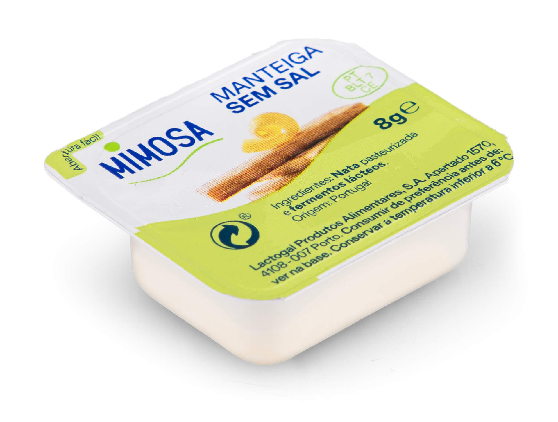 Manteiga Doses s/ Sal Mimosa 100x8 g Manteiga Doses s/ Sal Mimosa 100x8 g