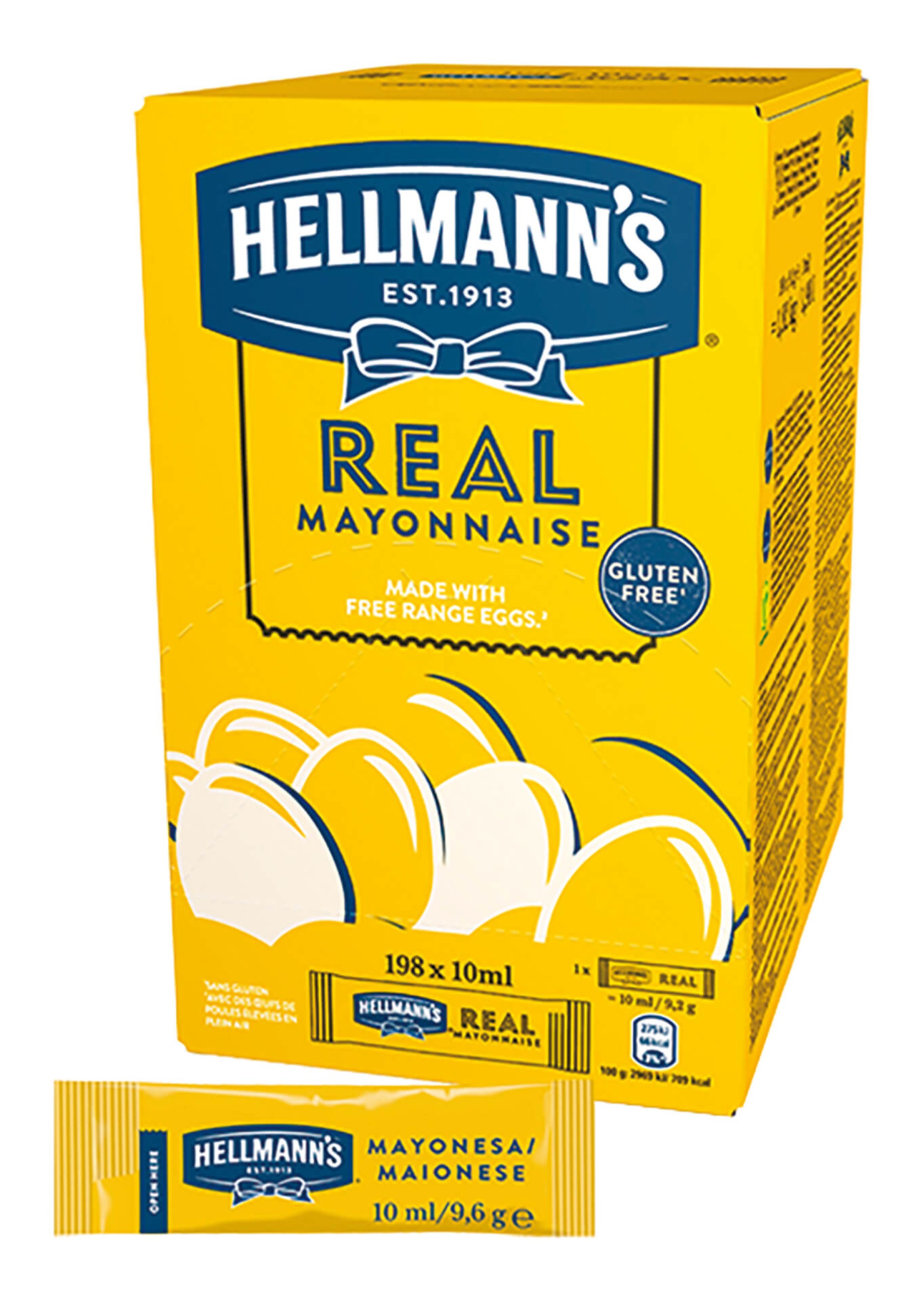 Maionese Hellmann's Doses 198x10 ml Maionese Hellmann's Doses 198x10 ml