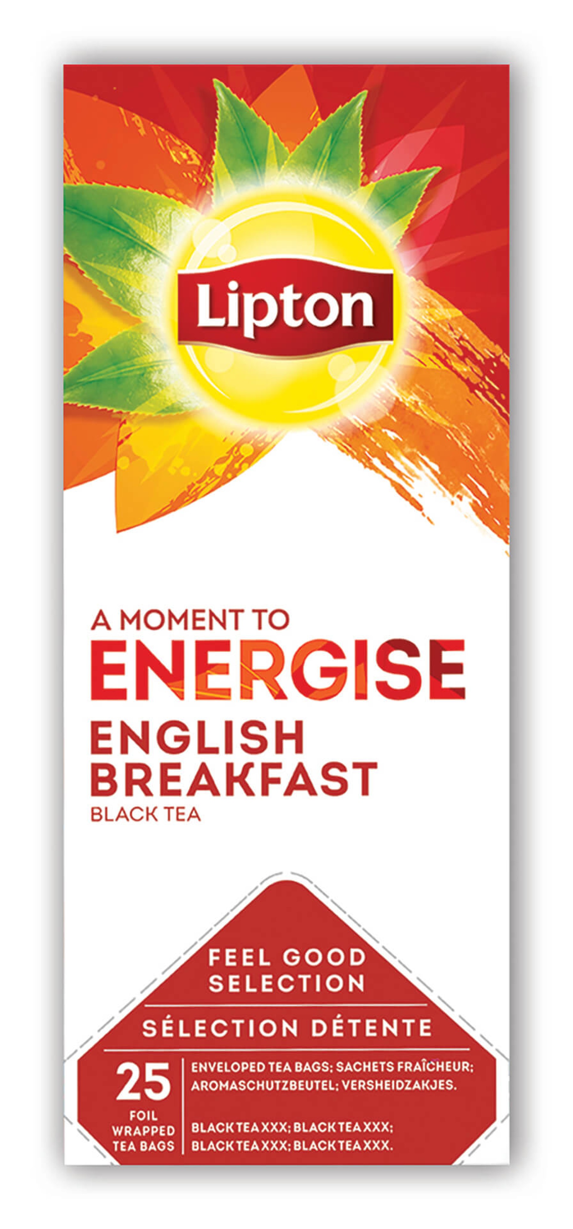 Chá Preto English Breakfast Lipton 6x25 Saquetas Chá Preto English Breakfast Lipton 6x25 Saquetas