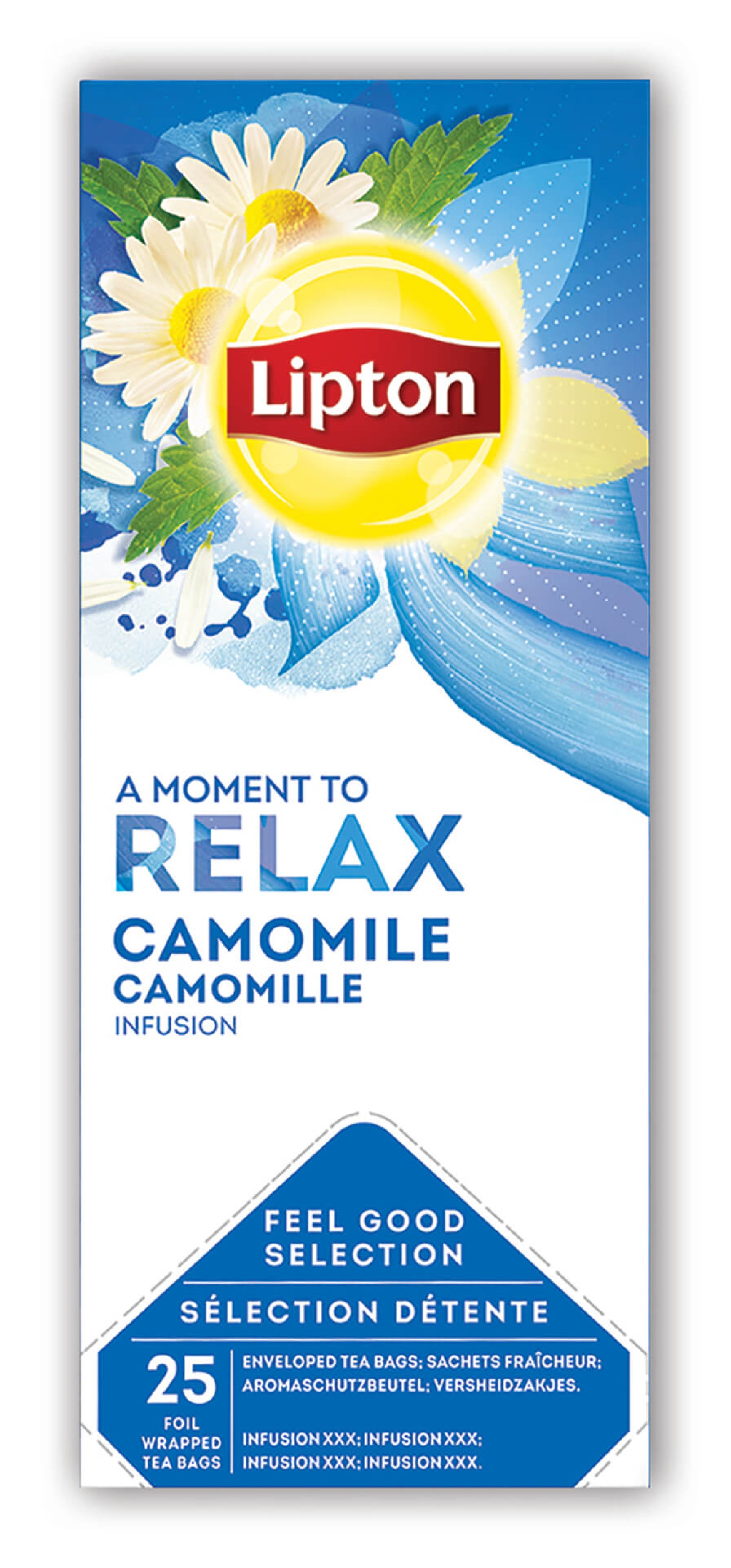 Infusão Camomila Lipton 6x25 Saquetas Infusão Camomila Lipton 6x25 Saquetas