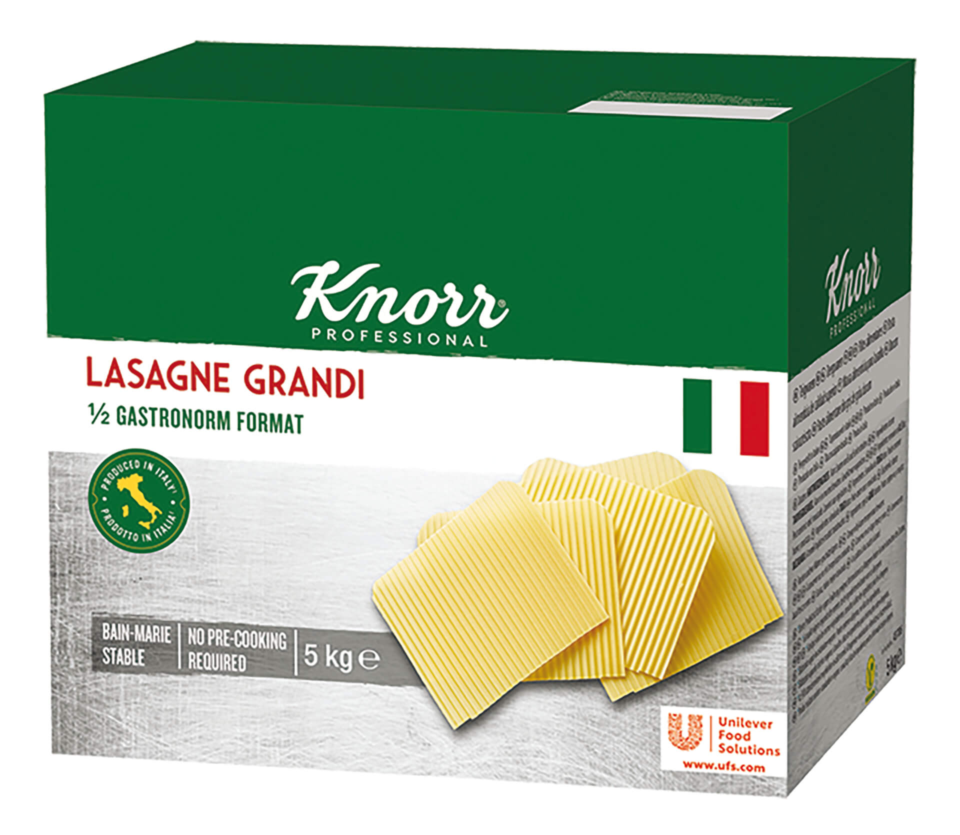 Massa p/ Lasanha Knorr Cx 5 kg