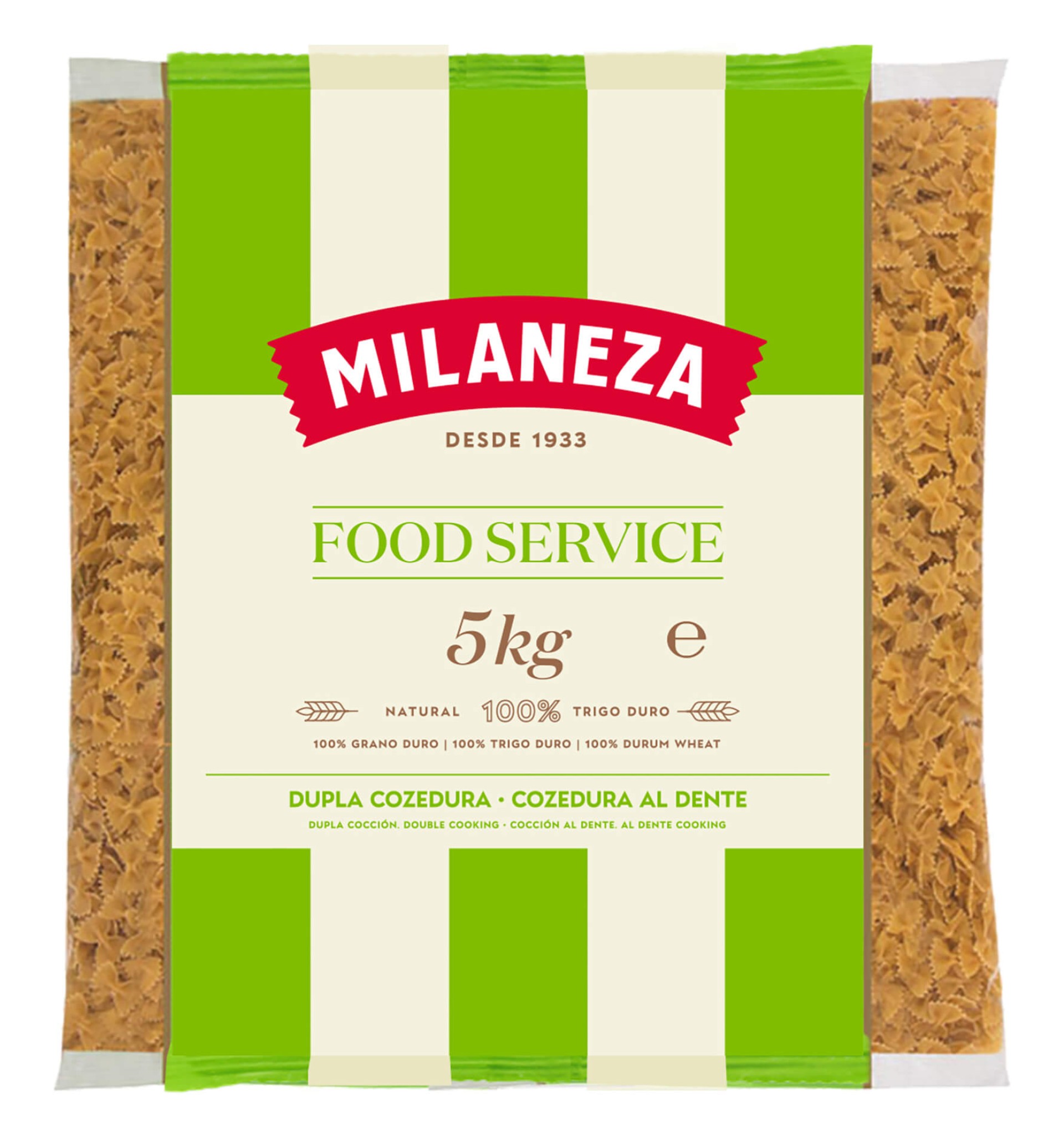 Massa Laços Milaneza 5 kg Massa Laços Milaneza 5 kg