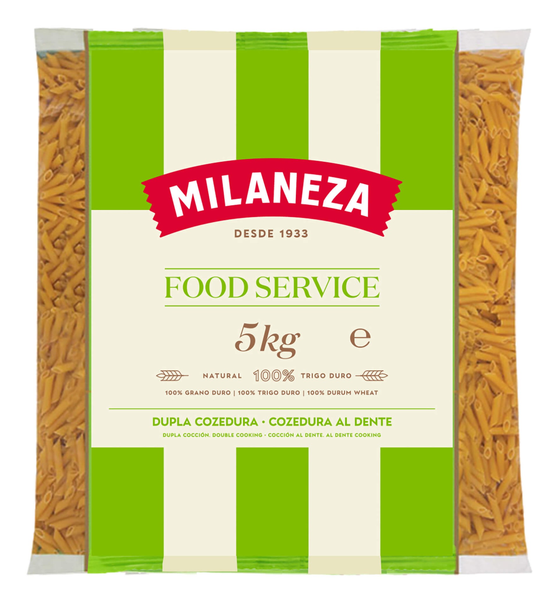 Massa Macarronete Riscado Milaneza 5 kg Massa Macarronete Riscado Milaneza 5 kg