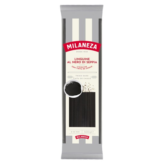 Massa Linguine Nero Seppia Milaneza 16x500 g