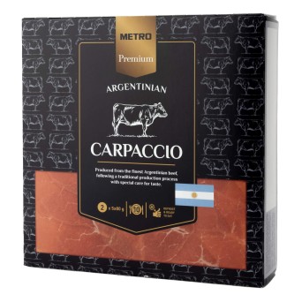 Novilho Carpaccio Congelado METRO Premium 2x(5x80 g)