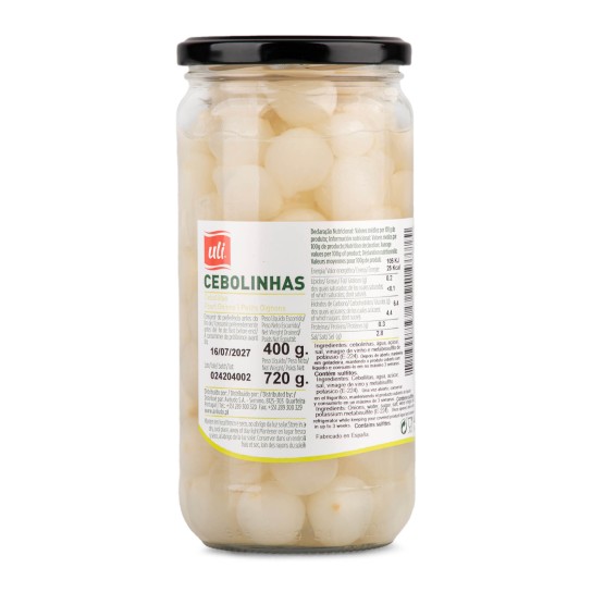 Cebolinhas Vinagre Uli Frasco 720 g