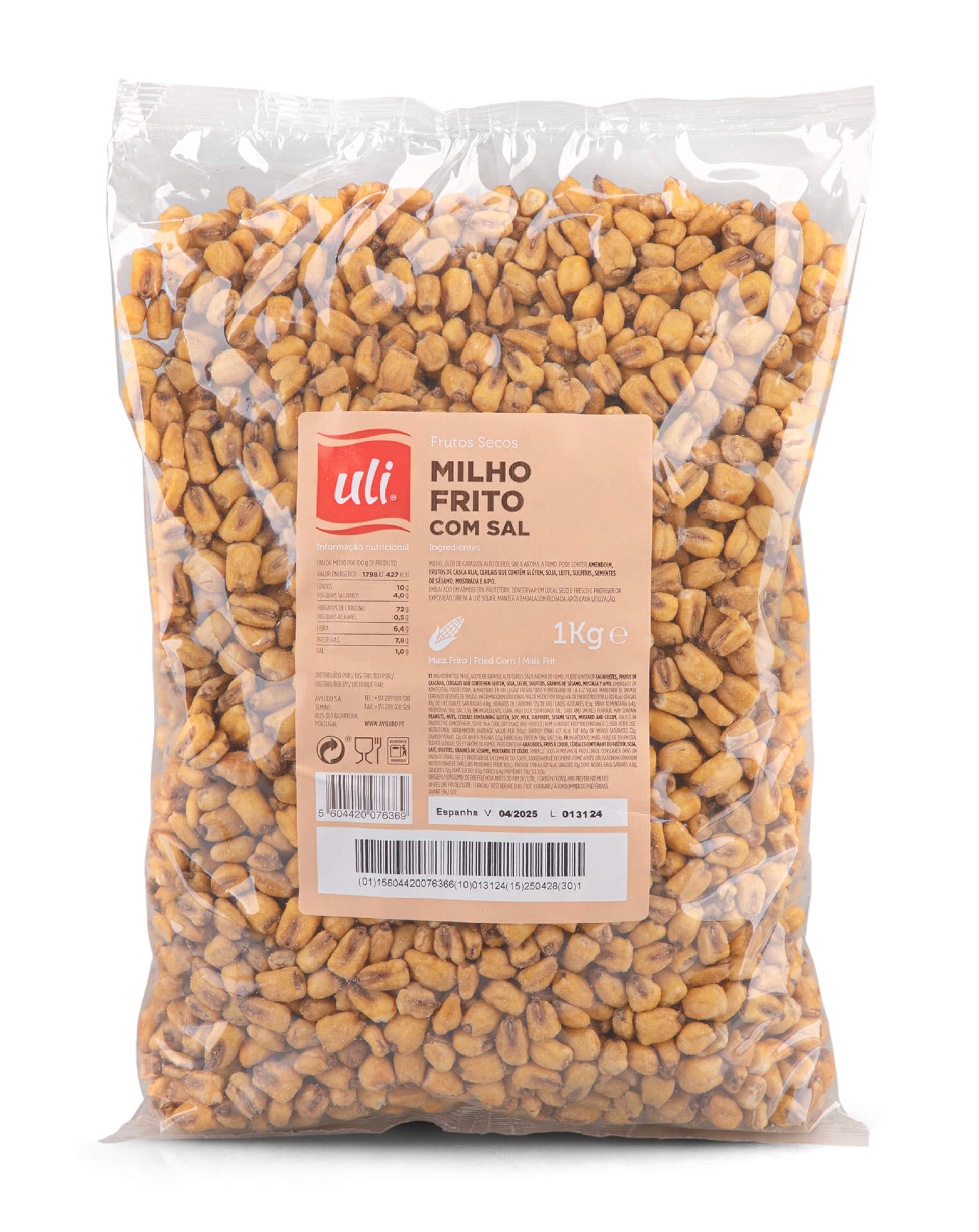 Milho Frito c/ Sal Uli 1 kg Milho Frito c/ Sal Uli 1 kg