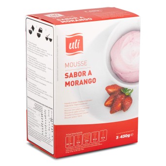 Mousse Morango Uli Cx 1290 g
