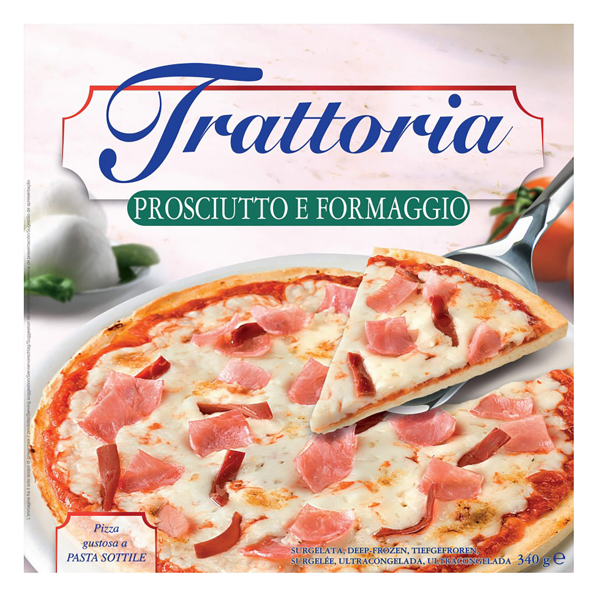 Pizza Fiambre/Queijo Congelada 5x350 g Pizza Fiambre/Queijo Congelada 5x350 g