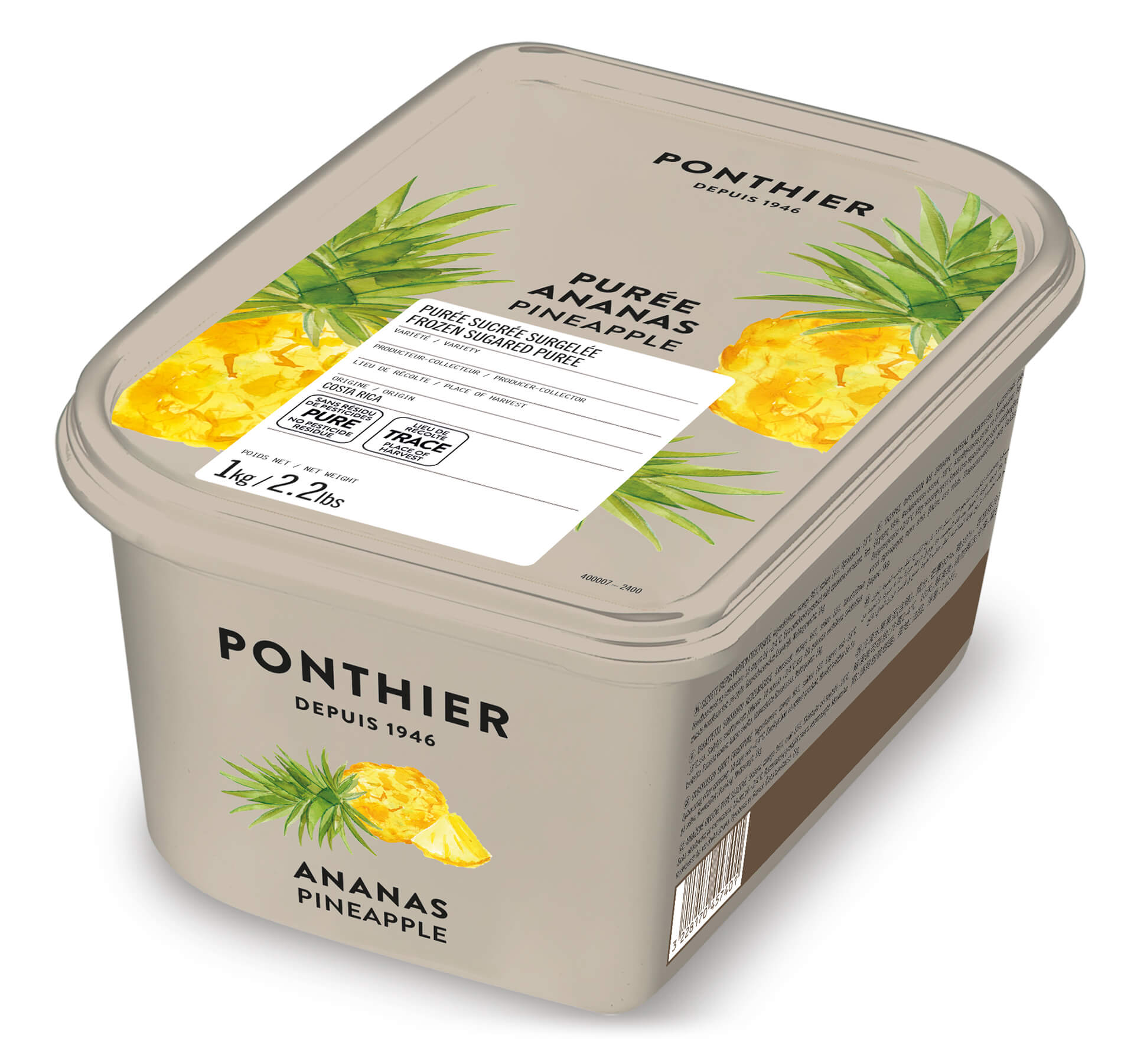 Puré Fruta Ananás Congelado 1 kg Puré Fruta Ananás Congelado 1 kg