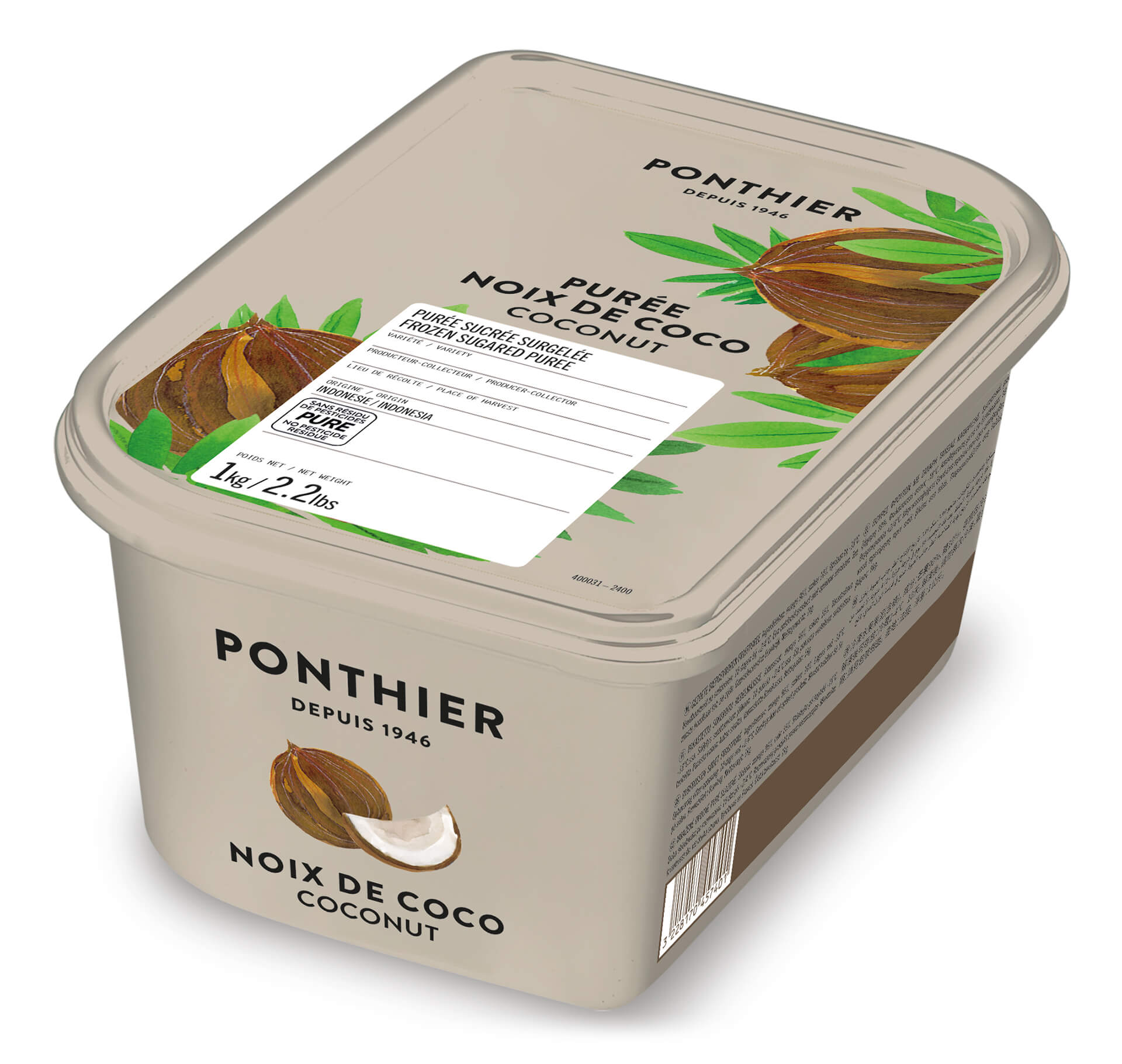 Puré Fruta Coco Congelado 1 kg Puré Fruta Coco Congelado 1 kg