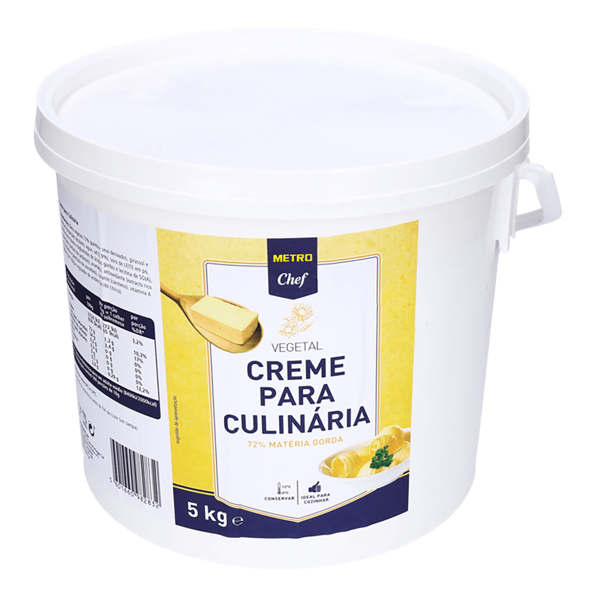 Creme Vegetal Culinária METRO Chef Balde 5 kg Creme Vegetal Culinária METRO Chef Balde 5 kg