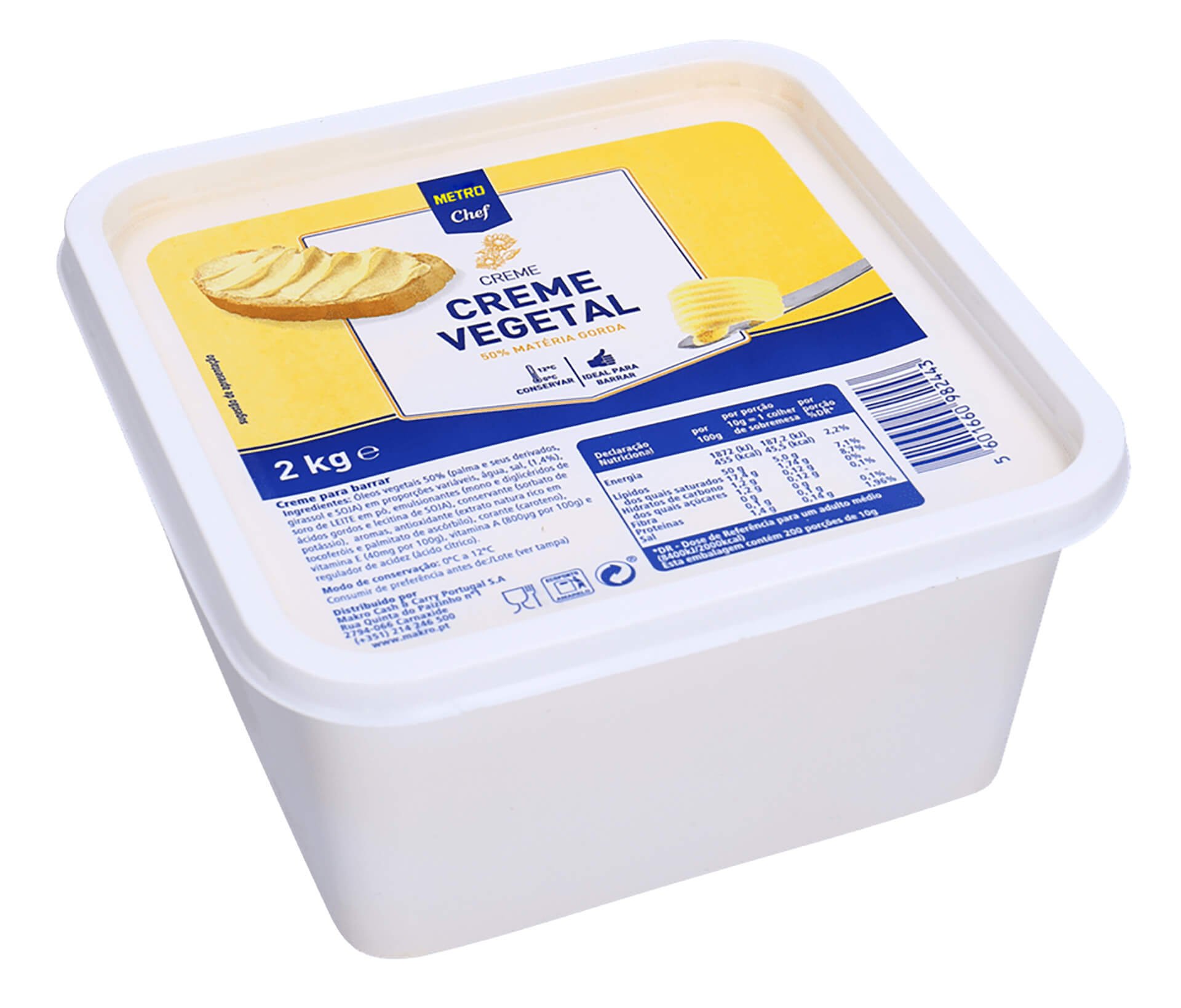 Creme Vegetal Barrar METRO Chef 8x2 kg Creme Vegetal Barrar METRO Chef 8x2 kg