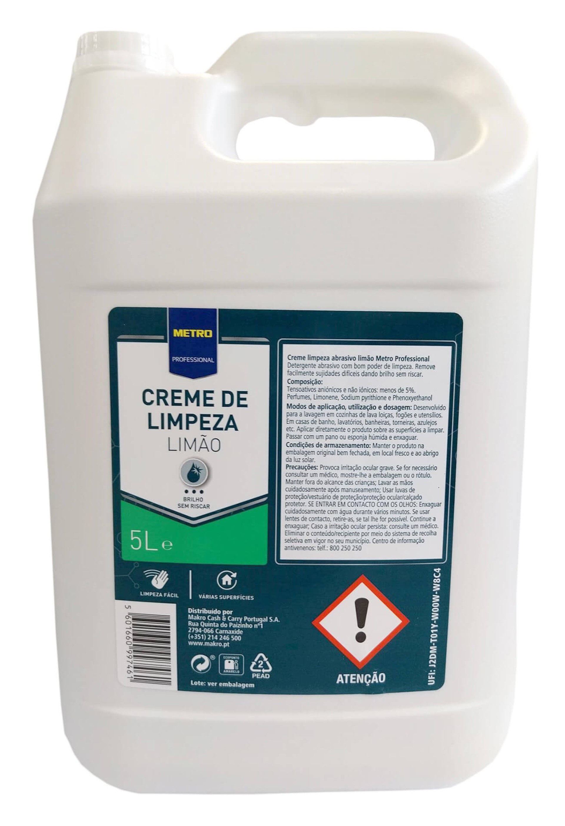 Creme Limpeza Lim�o METRO Profissional 5 l