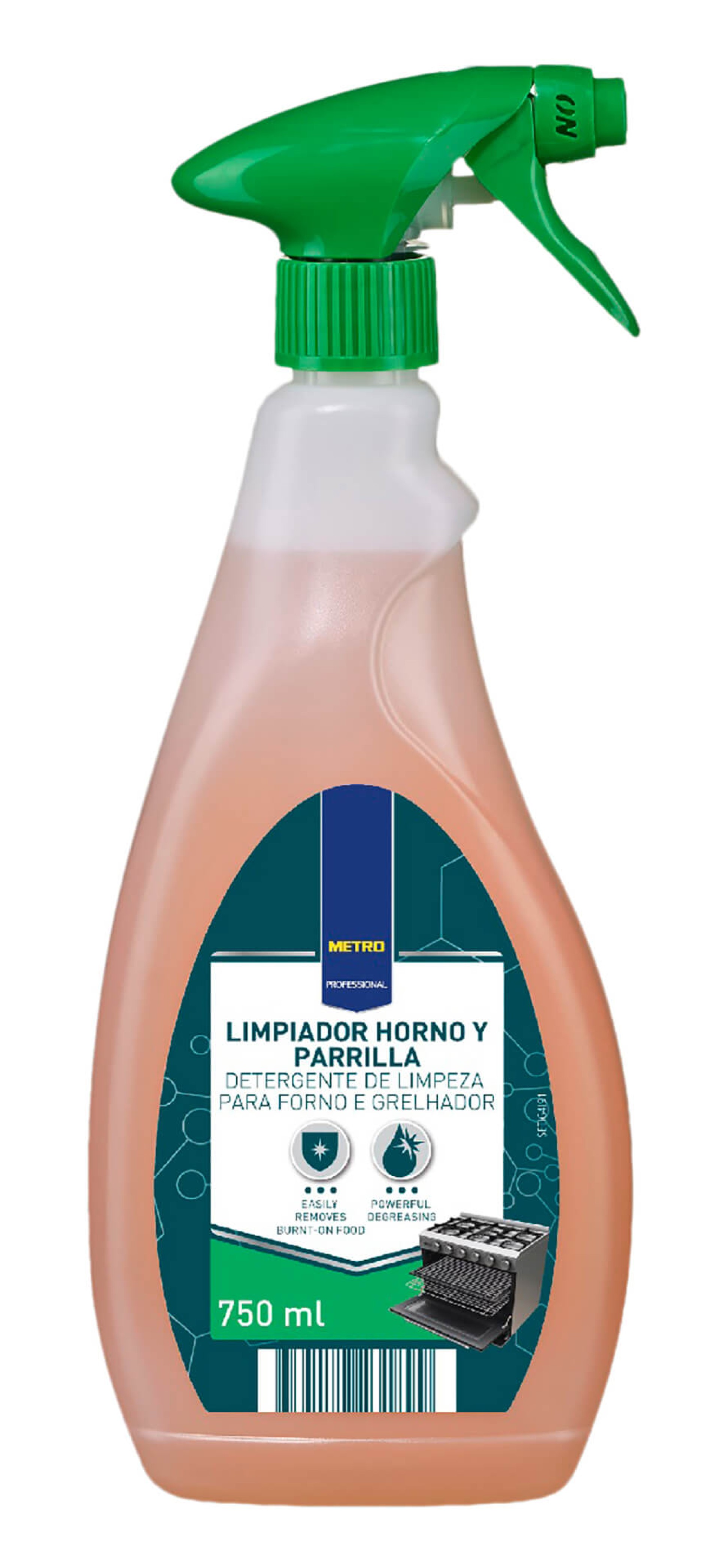 Limpa Fornos e Grelhas METRO Profissional 0,75 l