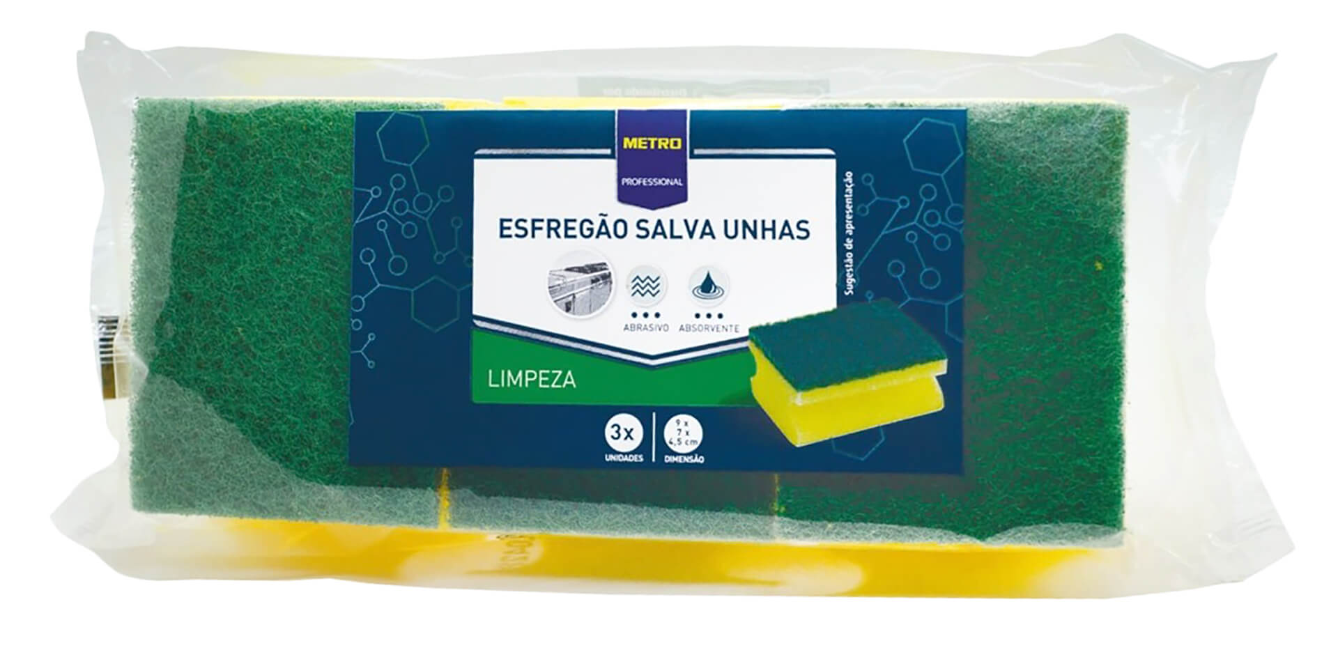 Esfregao Salva Unhas METRO Profissional Emb. 36 un Esfregao Salva Unhas METRO Profissional Emb. 36 un