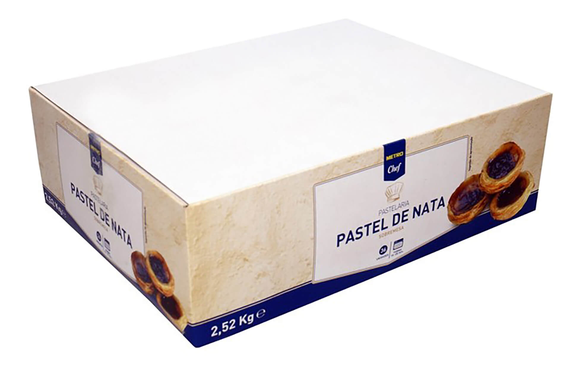 Pastel Nata Congelado METRO Chef 36x70 g